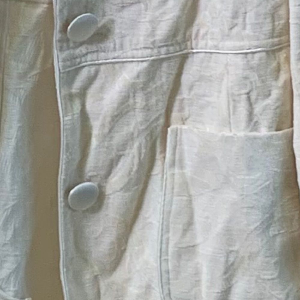 Nine West off white long coat - Picture 3 of 4